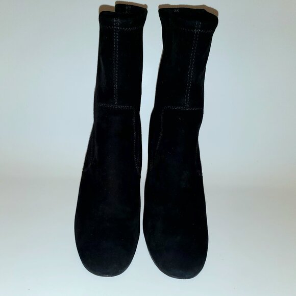 Frye black suede pull-on boots - Picture 2 of 9